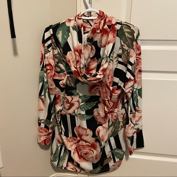 Floral long sleeve shirt sweater - Picture 2 of 2